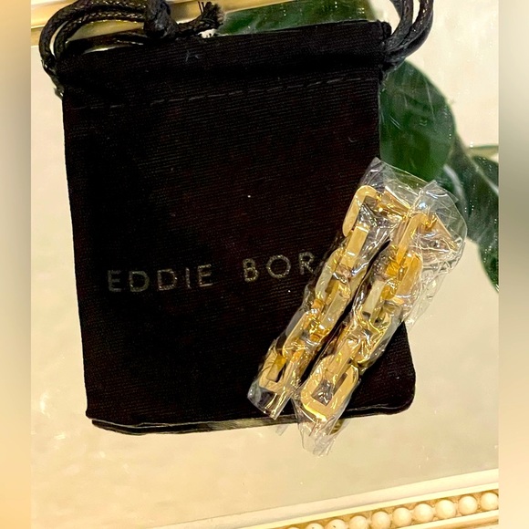 Chain Link Statement Earrings - Eddie Borgo - Picture 3 of 11